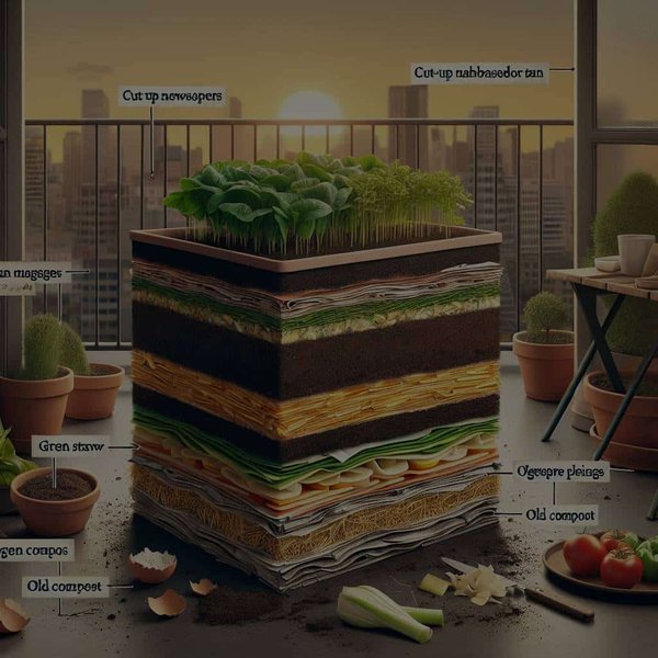 Comment réaliser un potager en lasagne sur un balcon ou une terrasse ?