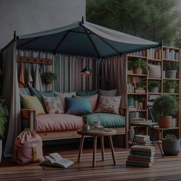 Comment créer un coin lecture extérieur résistant aux intempéries ?