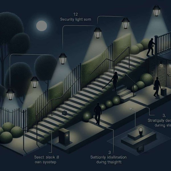 Comment choisir et installer un éclairage de sécurité pratique et discret pour les escaliers extérieurs?